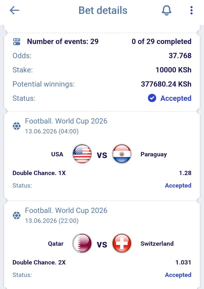 Betspherek's tweet photo. With only 6 Days Left To World Cup 
Here's my best Predictions 
Double Chance Picks 

𝐖𝐨𝐫𝐥𝐝 𝐂𝐮𝐩 𝐆𝐚𝐦𝐞𝐬 ⚽️✅

Paripesa code:: L5DXD

𝐍𝐨𝐭 𝐨𝐧 𝐏𝐚𝐫𝐢𝐏𝐞𝐬𝐚 ⤵️ 
Register here📱https://t.co/z6msLnqOp9
App:: https://t.co/YJjsQdYehM

Use Promocode:: WINSBET https://t.co/2QONXQQjiZ