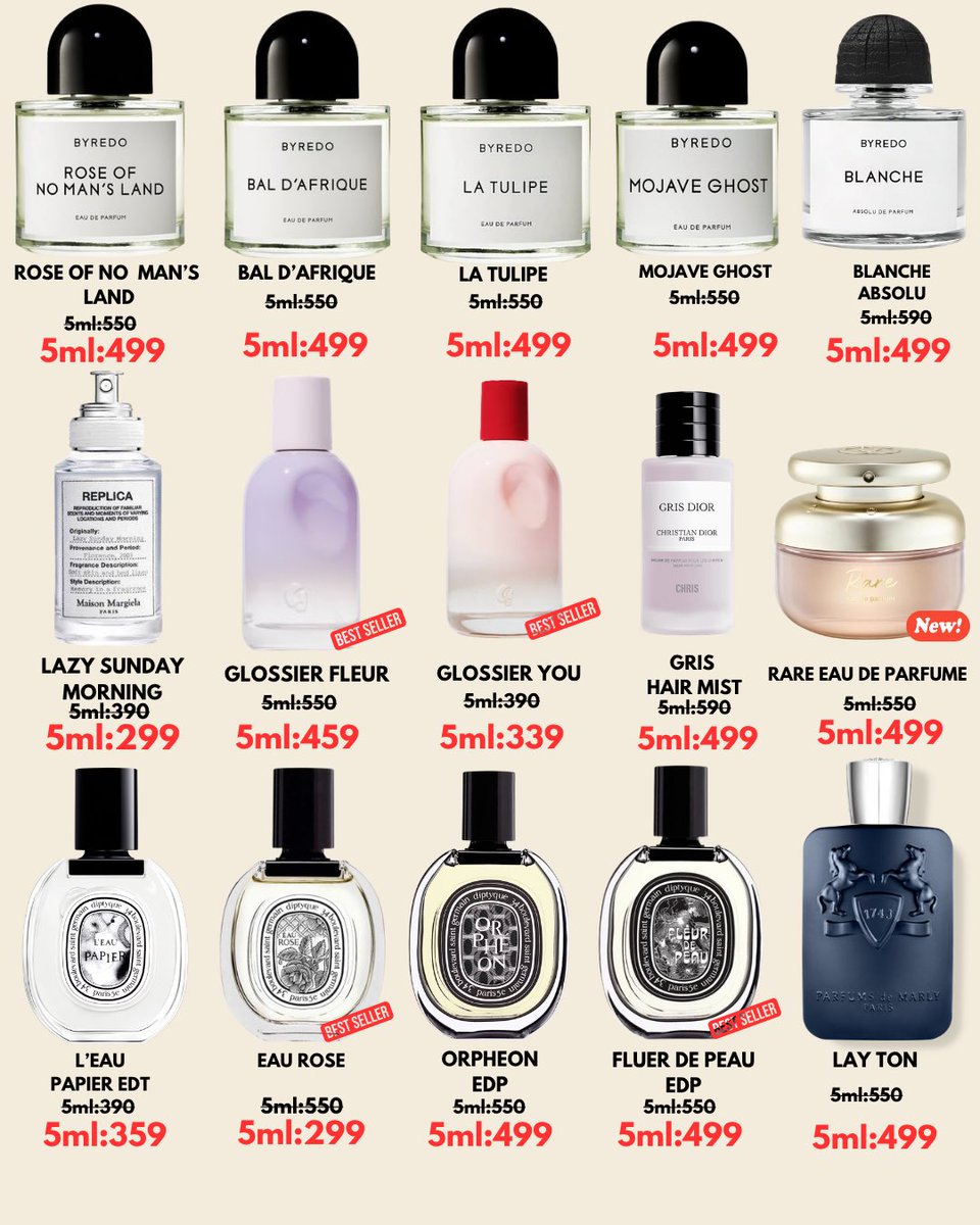 mmewrv's tweet photo. 🎀✨ 6.6 MIDYEAR SALE มาแล้วววกดเลยไม่ต้องรอเที่ยงคืน ! ✨🎀
น้ำหอมแบ่งขนาด 5ml พกง่าย หัวสเปรย์พกพาสะดวกมากค่า 🌸

💥 ราคาสีแดง = ราคาที่ลดแล้ว! 
📦 ซื้อครบ 500.- ส่งฟรีถึงบ้านเลย!

💗 50 ออเดอร์แรก รับ “น้ำหอมทดลองฟรี 1 กลิ่น (แบบสุ่มกลิ่น) ไม่มีขั้นต่ำ ใครกดไวเอาไปเลยย https://t.co/Vy9LsOB3C8