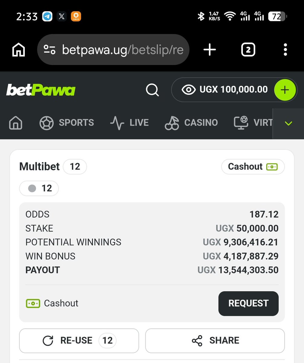 surewinsgem's tweet photo. 3 DAYS AKATAMBULA (FRI - SUN) 

LIMITED SLOTS AVAILABLE 
BIG WIN 💯💯💯💯 

WhatsApp 0749627792 

Telegram 👉 https://t.co/x723yPvYIJ
WhatsApp Group 👇
https://t.co/UvOHzu6mVi https://t.co/k54vemKclM