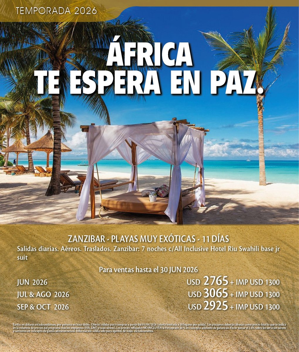 seventursrl's tweet photo. ZAMBULLITE EN UN MAR DE AZULES INFINITOS
INFO: OFFICE@SEVENTUR.COM
https://t.co/ma2fdmVALI
#ZANZIBAR #INDICO #AFRICA #SEVENTUR https://t.co/05QnfpOt1D
