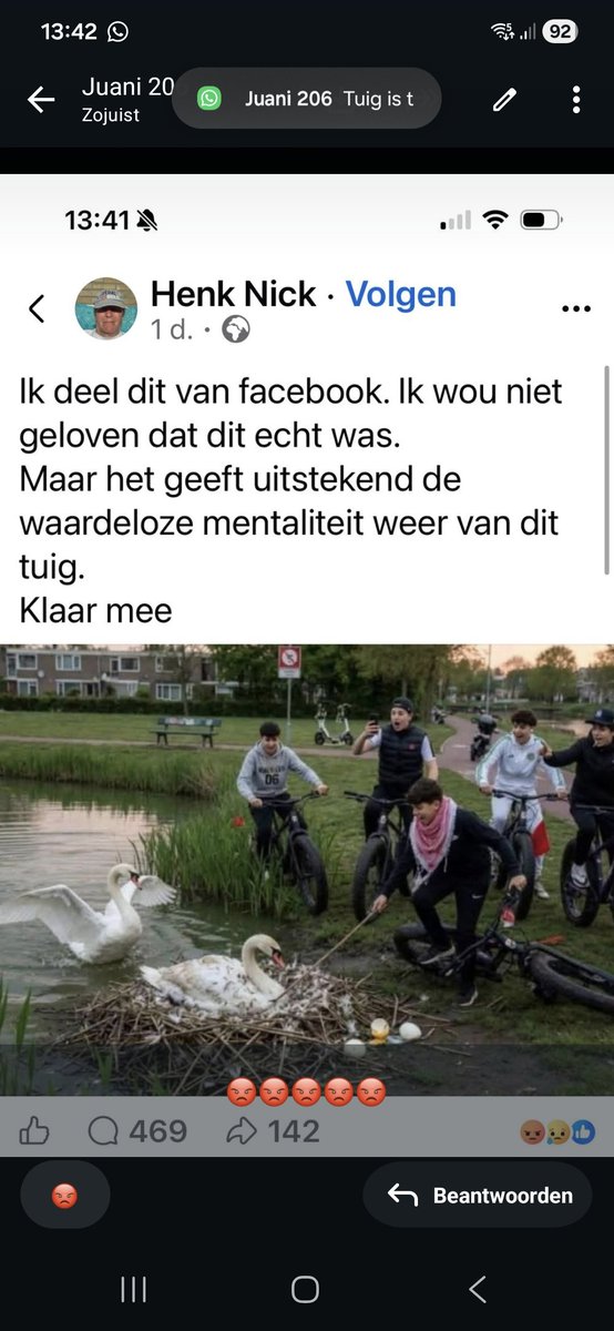 JaspersBrigitte's tweet photo. Wat een walgelijke gasten zijn dit 🤬🤬🤬🤬. Maak ze beroemd en deel dit. https://t.co/XH6ro73vng