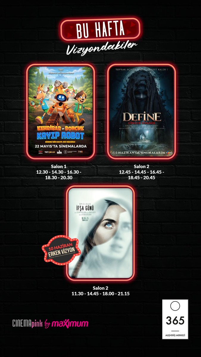 365AVM's tweet photo. Beyaz perdenin büyülü dünyasını 365 AVM Cinemapink’te keşfetmeye hazır mısınız?🍿 #çokşeyvar #365günhayat #365AVM #ankara https://t.co/coWscRPqcu