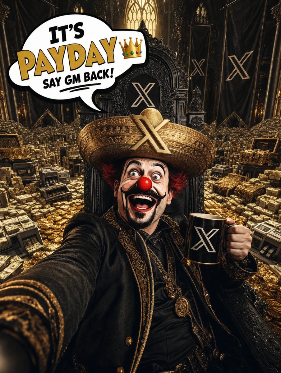 DrClownPhD's tweet photo. gm to the best people on 𝕏!

It’s Payday! 🥳

We had an excellent two weeks of viral posts, but nothing compared to the Elliot Page week, so I’m really curious to see what this one brings.

I hope the payout is good because damn, AI generations cost me a fortune this time 😅

Good luck to everyone today. Hope you all have an amazing day!

LFG! 🚀