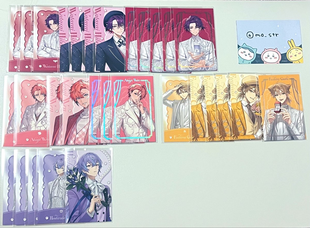 mo_str's tweet photo. 【交換】にじさんじ Luminous Marriage ジューンブライド ジュンブラ 2026 フォト風カード フォトカ 缶バッジ 特典

譲
画像1〜3枚目

求
画像4枚目
フォトカ、缶バッジ共に同種同士希望です

池袋手渡し、郵送3点〜
お気軽にお声掛けください https://t.co/h1u1DBwPMV