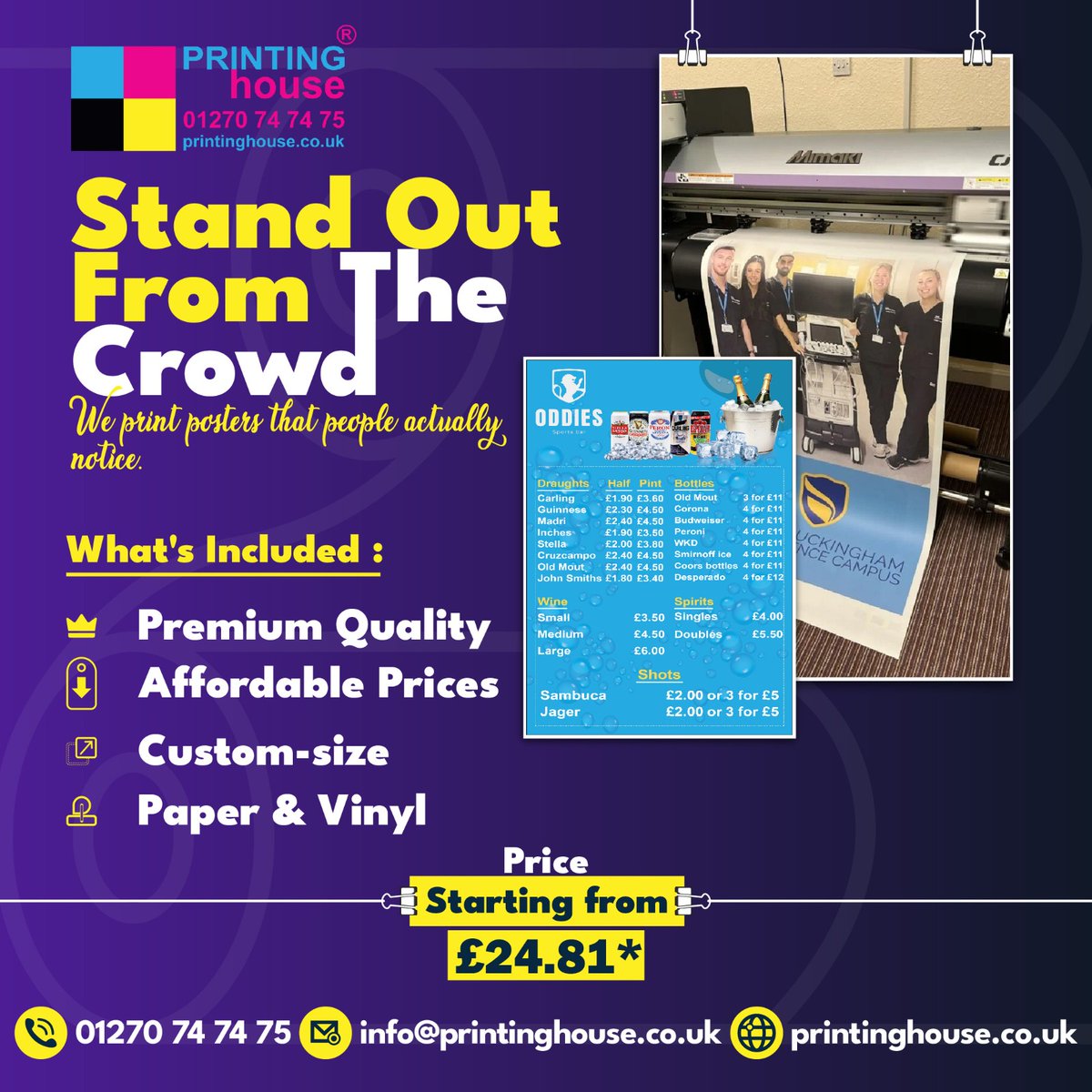 printing_house's tweet photo. Stand out From the Crowd.
We print Posters that People Actually Notice.
Learn More: https://t.co/oRjpOUtPBw
#businesscards #PrintingSolutions #sticker #printingservices #designer #XStandBanner #leaflets #BusinessCards #posters https://t.co/rtPuf5SdvN