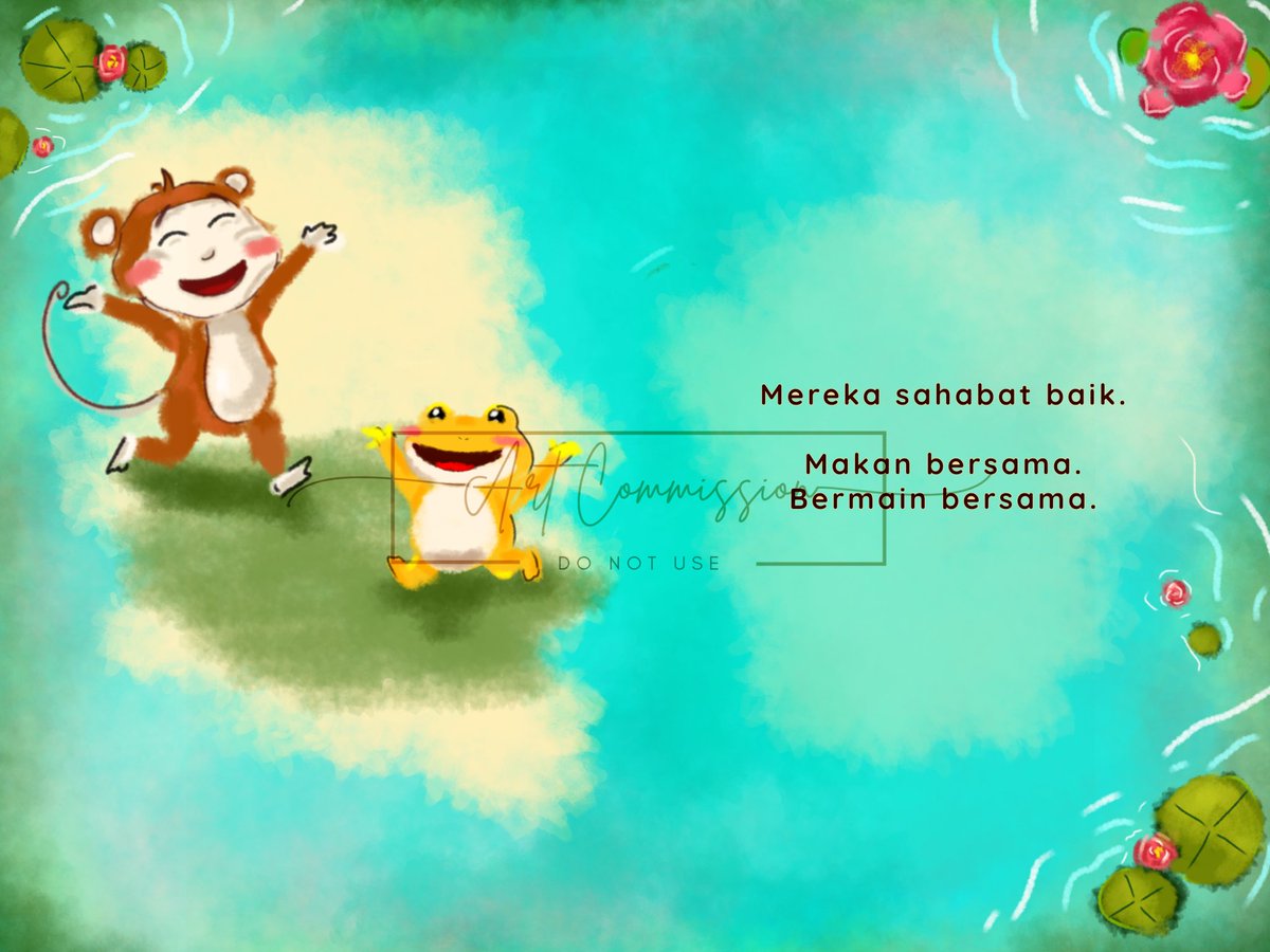al36555's tweet photo. Repost my Recent art commission, Need to fix my feed on X, Sorry if you keep saw the same children books illustration on your timeline 😂

#childrenbooks 
#illustration 
#storybooks
#illustrator 
#commission
#Bukuanak https://t.co/YrwBUf0EI6