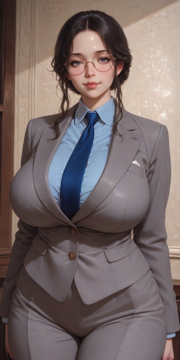 YlouS0's tweet photo. grey pants suits, blue shirt, blue necktie
#VictorianOppAI https://t.co/xztnF5IIII
