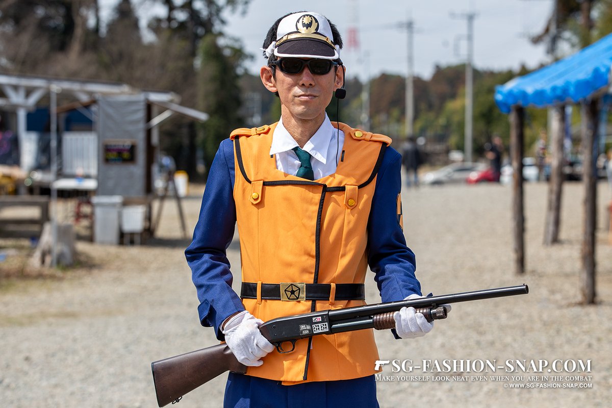 SGFASHIONSNAP's tweet photo. Queenで開催された「菊サバ」より、GINRKさん(@hakuren_rk2)をPick Up！

「機動警察パトレイバー」特車二課隊員装備を再現したスタイリングをチェック！
詳細ギャラリー ⇒ https://t.co/5y3D5oBFrD

#サバゲー #パトレイバー #特車二課 #サバゲー装備 https://t.co/wBYpAj5GDR