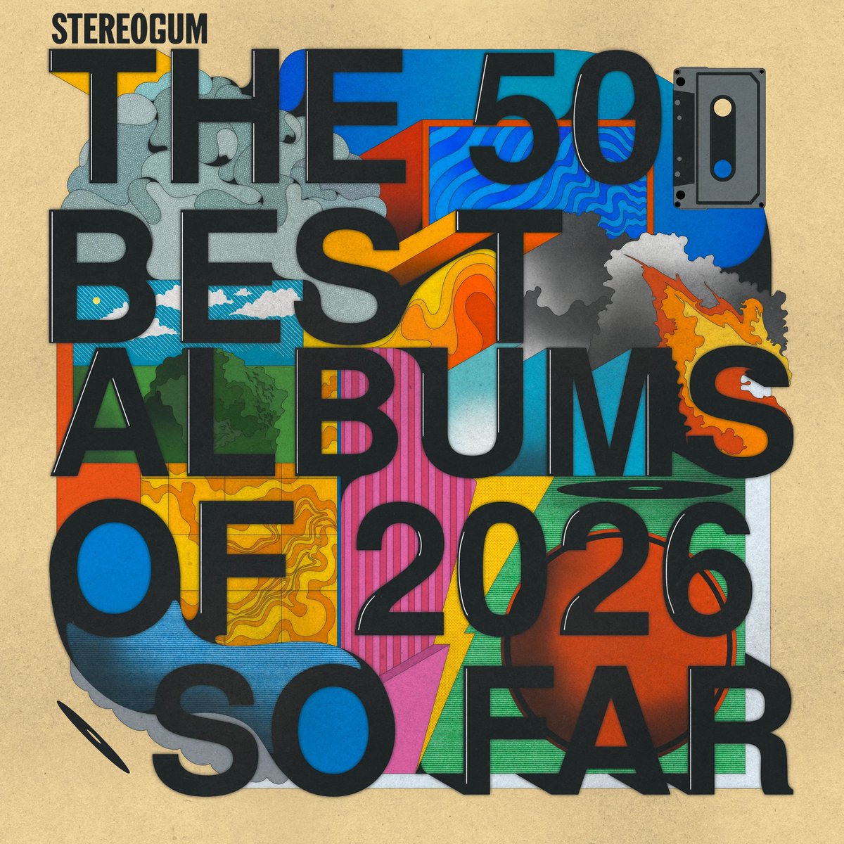 アメリカの音楽情報メディアStereogumが2026年の上半期ベストアルバム