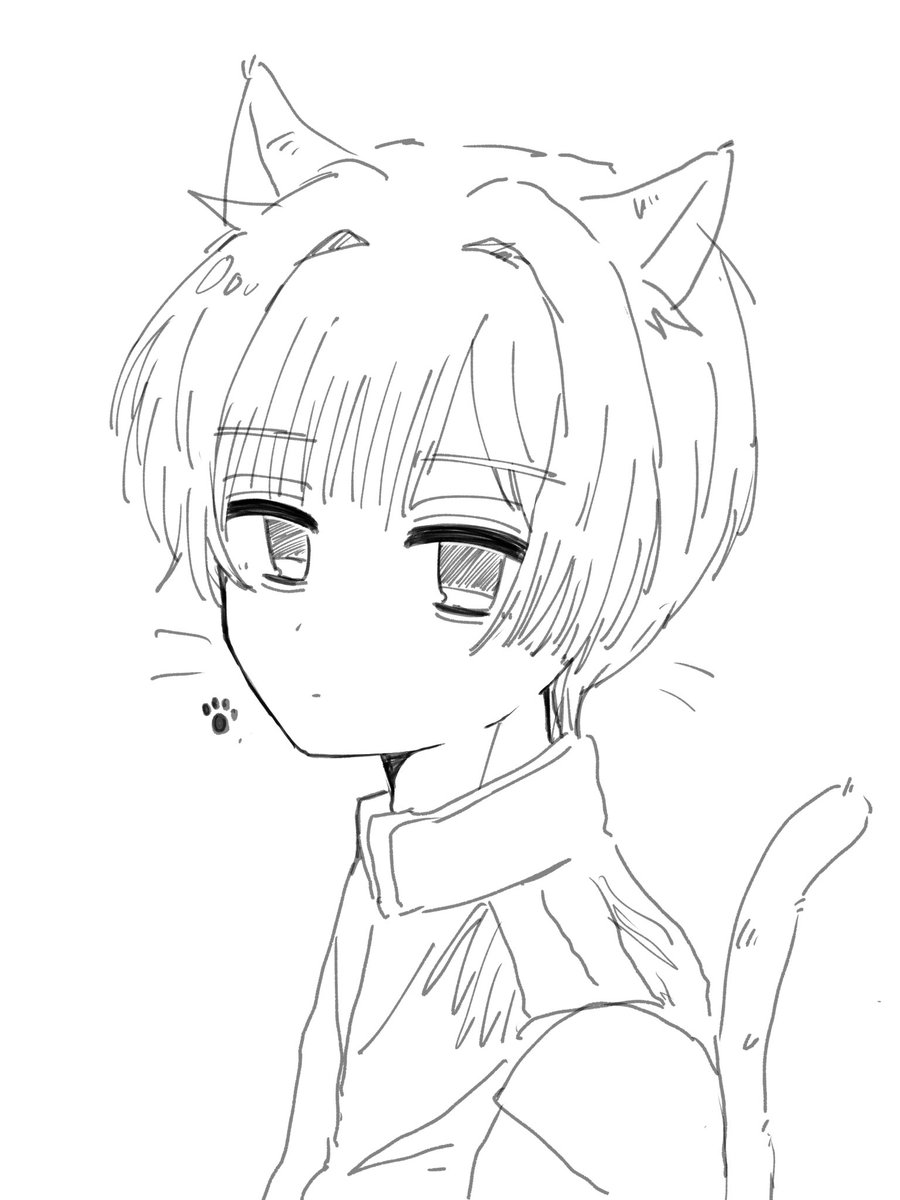 aiu_eo444's tweet photo. 絵柄模索中の本田ねこ https://t.co/6rpBnCx5WT