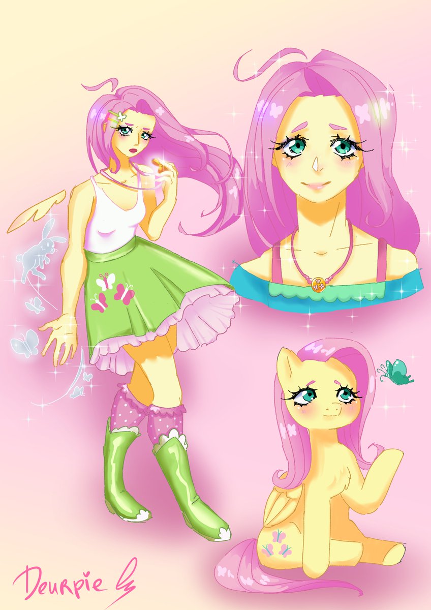 deurpigame's tweet photo. Fluttershy fanart #fanart #illustration https://t.co/6qIV0RtEWN