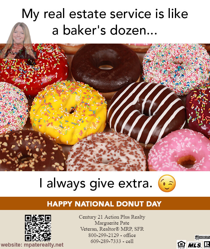 Mpate7333's tweet photo. Just like a baker's dozen, my real estate service always goes the extra mile! 🍩 Let’s sprinkle some joy into your home search together. DM me for your “extra!” #NationalDonutDay #RealEstateFun https://t.co/bfVo29Vu0u