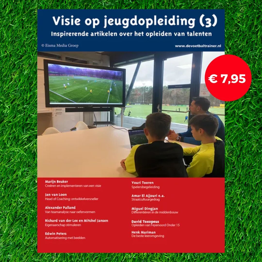 DeVbt's tweet photo. ⚽️ 𝗗𝗲𝘇𝗲 𝘄𝗲𝗲𝗸: 𝗷𝗲𝘂𝗴𝗱𝗼𝗽𝗹𝗲𝗶𝗱𝗶𝗻𝗴.
In dit e-book vind je inspirerende artikelen over het opleiden van talenten. Hoe creëer en implementeer je een visie? Hoe kom je van teamanalyse naar oefenvormen?
https://t.co/F0qALYkCde https://t.co/Xjuj1LrvEs