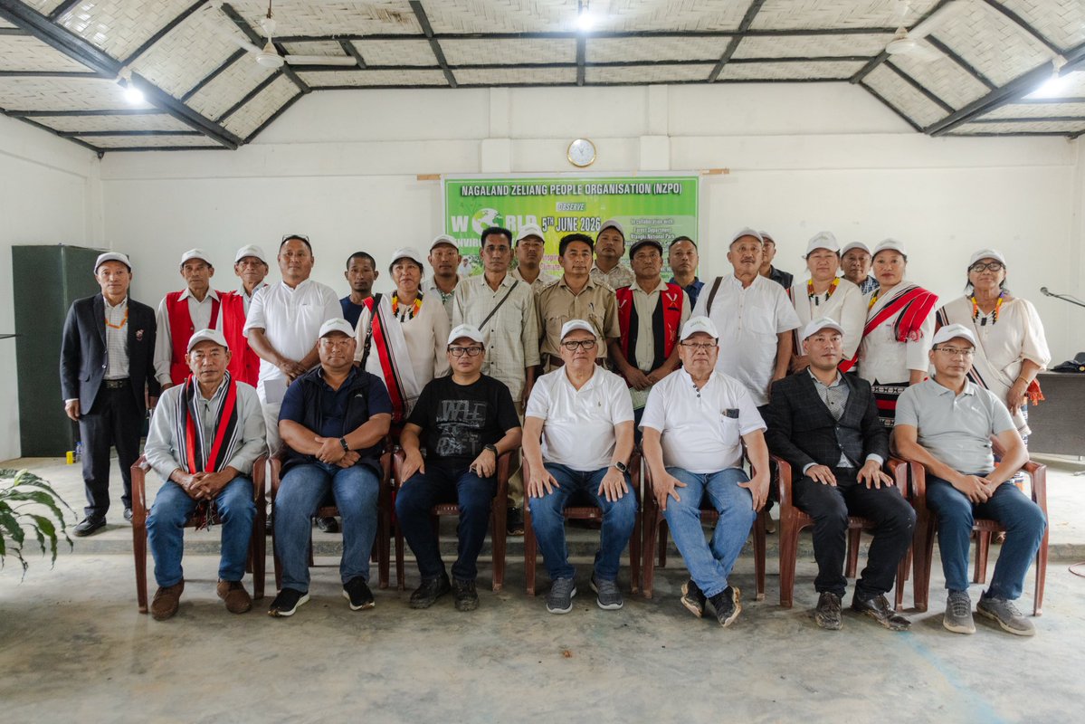 TRZeliang's tweet photo. Celebrated World Environment Day at Beisumpuikam Village, organised by Nagaland Zeliang People Organisation in collaboration with Forest Department, Ntangki National Park Peren, Mt. Pauna Bio Diversity Conservation Forum Peren. 
“Inspired by Nature. For Climate. For our Future.” https://t.co/KWumH2IK39