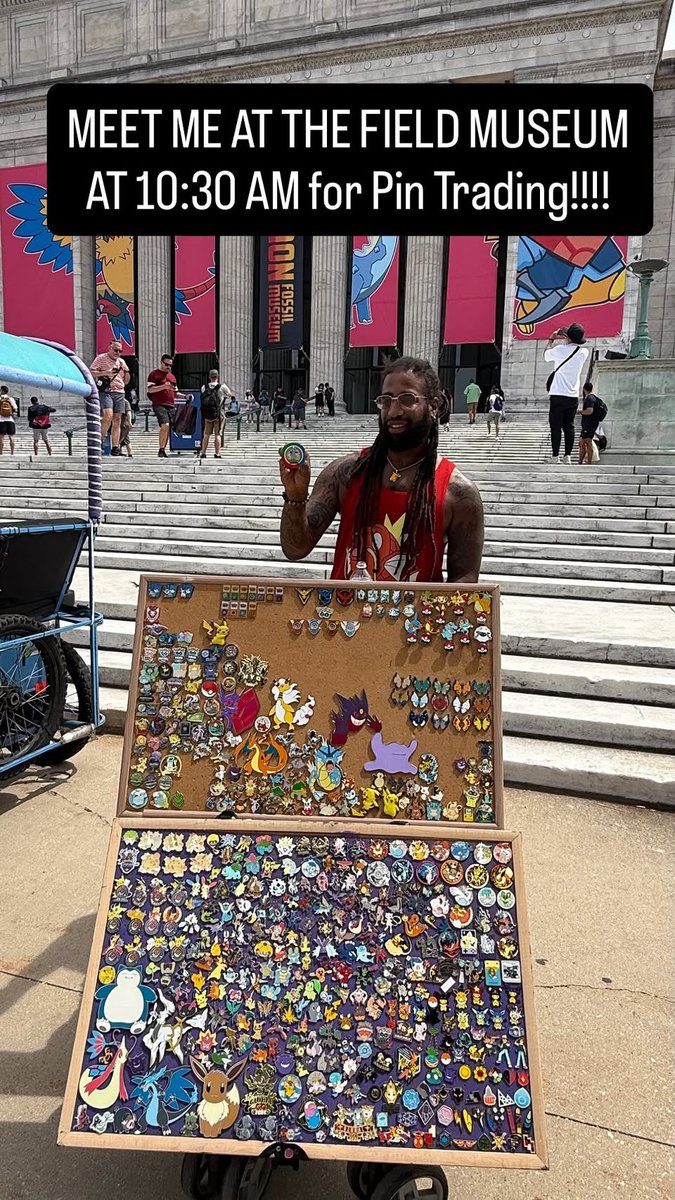 OgunHyuga's tweet photo. Unofficial Pin Trade Meetup at the Field Museum at 10:30!!!!

Come Bring Your Pins!!!! https://t.co/uEgnPPoBvW