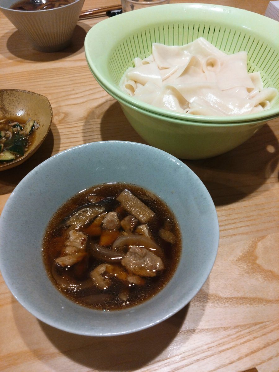 manjill's tweet photo. 群馬土産の鬼ひも川うどん #デリシャスパーティドバドバ https://t.co/DkQLZWmMDl