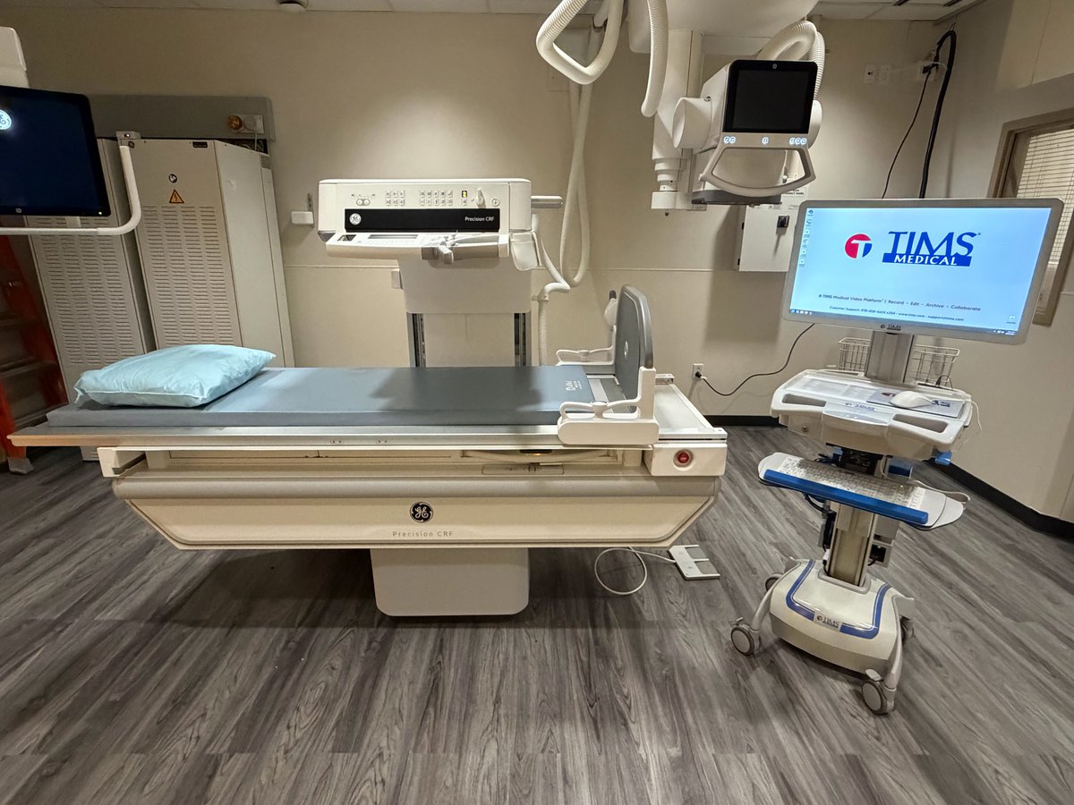 TIMSMedical's tweet photo. Recently, our team had the honor of collaborating with the team at HCA Centerpoint Medical Center in Independence, MO. To support their goals of caring for and improving human life, the team has continued to maintain and update their TIMS MVP setups within radiology to ensure the highest standard of care. As shown, TIMS MVP software and mobile cart are connected to the HCA team's fluoroscopy unit, providing efficient and streamlined MBSS capture, edits, analysis, and archiving.