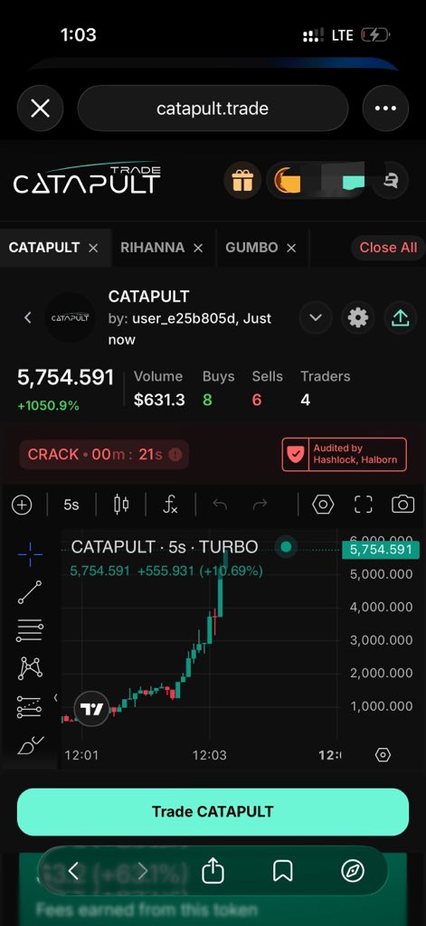 CEORAEES's tweet photo. Hey @letsCatapult can you make this official and pay me for creating this token $CATAPULT

Who ever trade this and made frofit from it comment ASAP 🙂‍↔️ https://t.co/kwhhob8Pzh