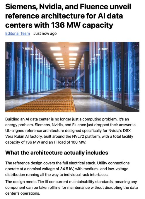 baxifn's tweet photo. Congratulations to

FLNC
!! This is a big deal!

Renewable energy is now being directly integrated into data center construction. I think the battery storage system operators to watch are:

Tesla,

FLNC,

CSIQ, and

EOSE https://t.co/rJlk0n9ecs