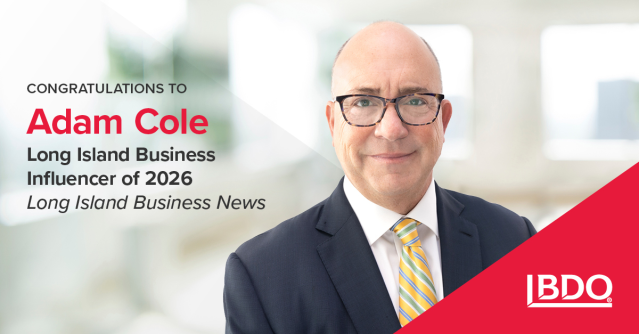 chadgabriel's tweet photo. Congratulations to @BDO USA’s Adam Cole on being named a 2026 Long Island Business Influencer in Accounting by Long Island Business News. #BDOProud #CPALeaders https://t.co/GJyPNSNEJ7 https://t.co/rLsVgRnqeC