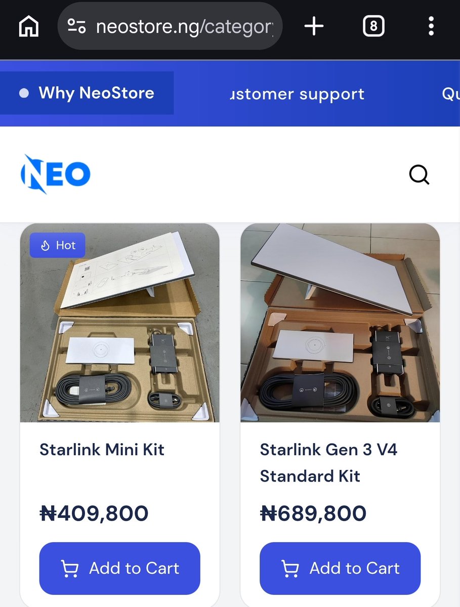 neo_officialll's tweet photo. Good afternoon @powerfulbadeeu 

This is where https://t.co/7vCPnmy9VE comes in.

We have the Starlink Mini and the Starlink Gen 3 available in quantity and ready for delivery. 

Installation, Activation and subscription within Lagos - N220k

DELIVERY IS 100% FREE. https://t.co/QP0KMl0IZy
