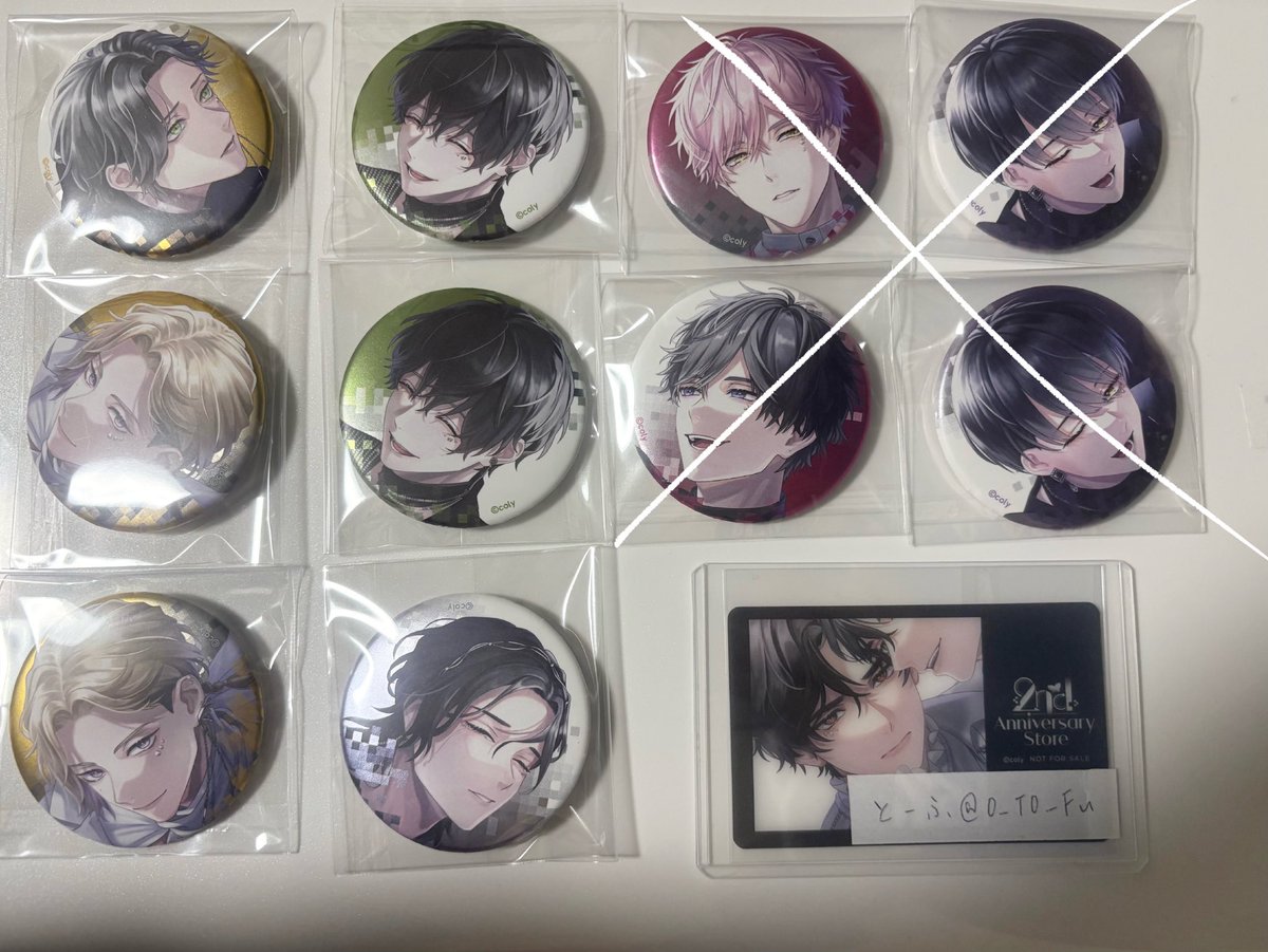 0_T0_Fu's tweet photo. 【交換】ブレマイ ブレイクマイケース 2nd Anniversary 2周年 缶バッジ  イラカ 色紙 特典

譲）
城瀬、須王、宇京、環野、隠岐谷、御門、相沢、節見、新開

求）
缶バッジ皇坂>槻本

皇坂含む交換優先
郵送のみ
異種差額精算対応します。
検索からもお気軽にお声掛けくださいませ https://t.co/1WvpV0BxAF