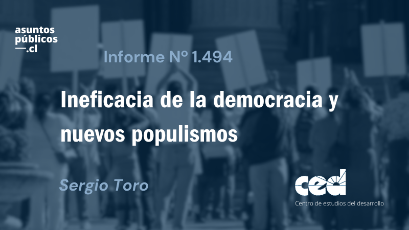 ced_cl's tweet photo. 📌Informe AP N°1.494 | Sergio Toro, Doctor en Ciencia Política, explora cómo la ineficacia del régimen democrático actúa como piedra angular para explicar el declive de la legitimidad y la confianza en las instituciones representativas.

🔗 Informe:  https://t.co/W1QUbBEkY2 https://t.co/K6c5KakQmg