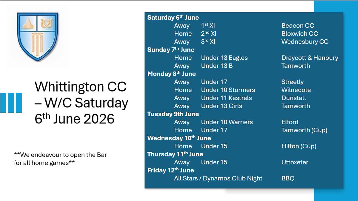 WhittCC's tweet photo. What's on at Whittington CC this week! https://t.co/KTuePOqG6z