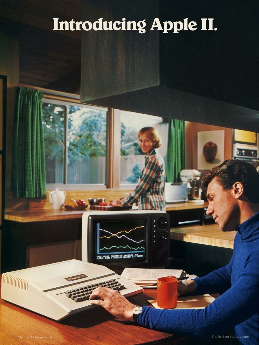 TodayInTechHist's tweet photo. On this day in 1977, a fully assembled, color-capable personal computer went on sale to the public for $1,298. It came with a keyboard, a case, and BASIC built in. Most computers didn't.

A thread 🧵 https://t.co/xe37QDnaMj