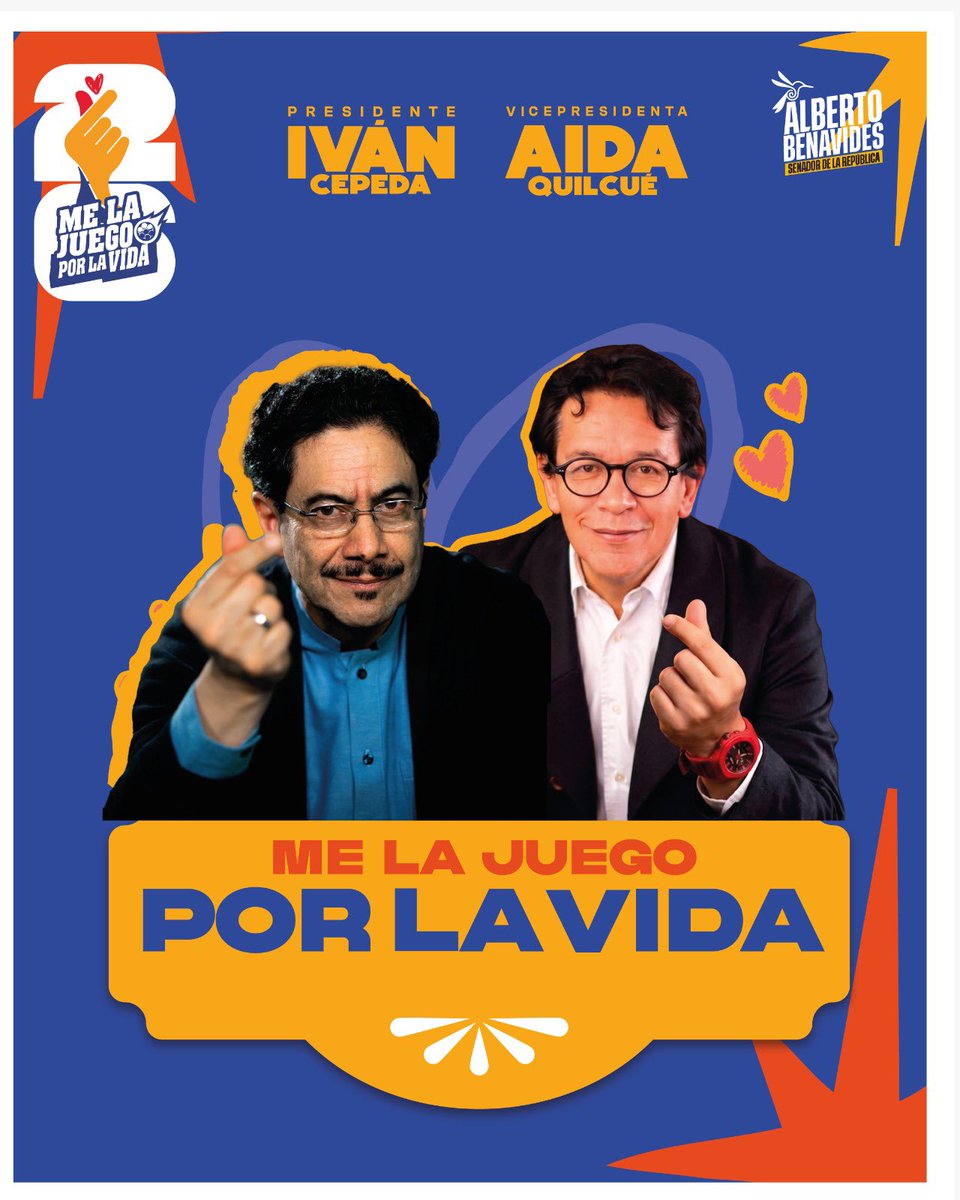 albertobemo's tweet photo. ¡Somos millones y cada vez somos más! 🫰🫂

Nos la jugamos por la vida. Tú, yo y todo un país cabemos en esta cancha.

¡Vamos con toda!

¡ @IvanCepedaCast , Presidente!
¡ @aida_quilcue , Vicepresidenta! 🇨🇴

#MeLaJuegoPorLaVIDA #LaRutaPorLaVIDA 💜 https://t.co/TtnZckAmUe