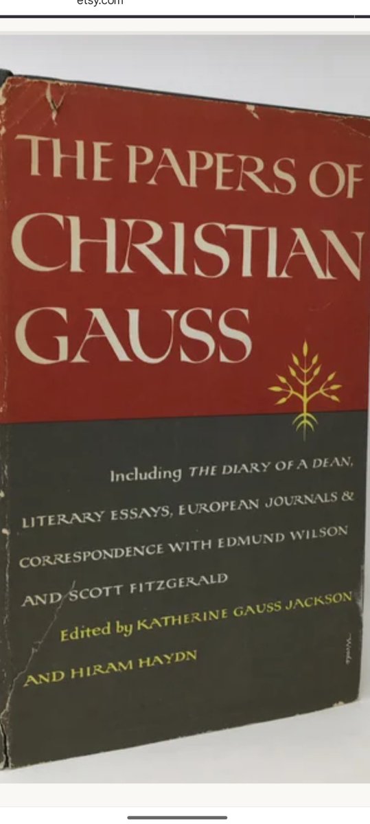 ESGaines86's tweet photo. @goodreads The Papers of Christian Gauss https://t.co/IsB7pYTSZr
