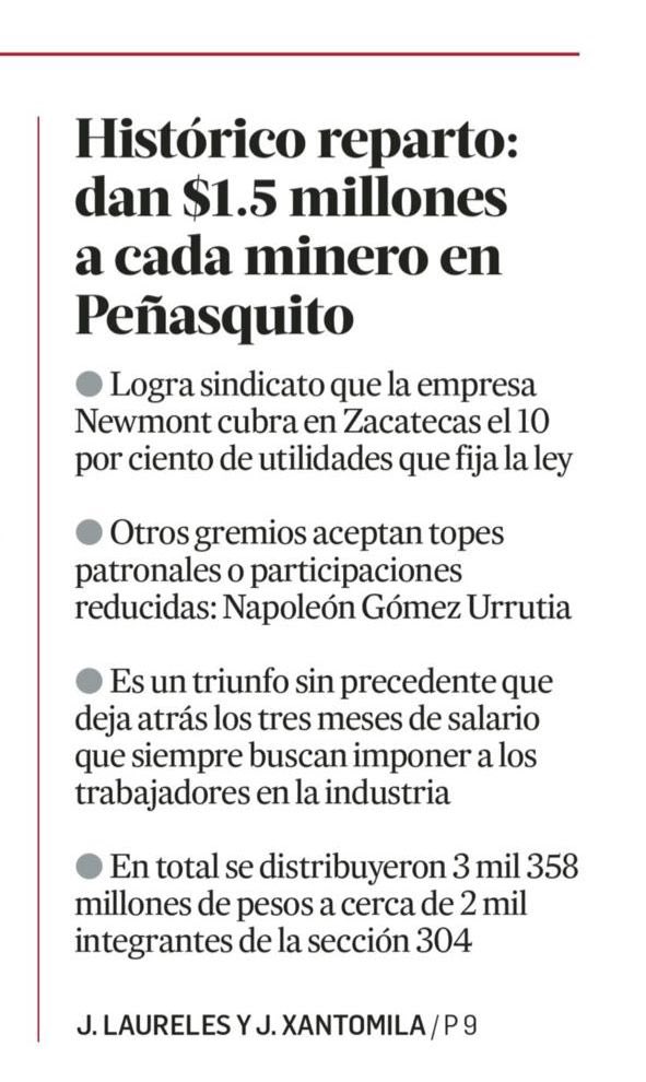 AlfredoJalife's tweet photo. !EXITOS! Extraordinario logro del diputado y líder sindical Napoleón Gómez Urrutia quien habla con hechos y concreciones.Ojala encabece la imperativa creación de una Secretaría de Minas.México es un país intrínsecamente minero. https://t.co/0jmfvOOhJm