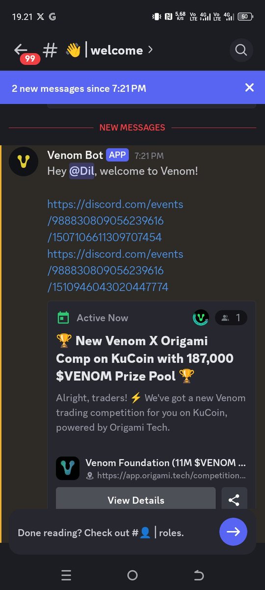 dul3132's tweet photo. @Venom_network_ Done all task

My address venom : 0:a077401b541b174d3935aa8f392c60cf4a3e33678f3b061457a55f10b411d89a https://t.co/wqkDmtmY4F