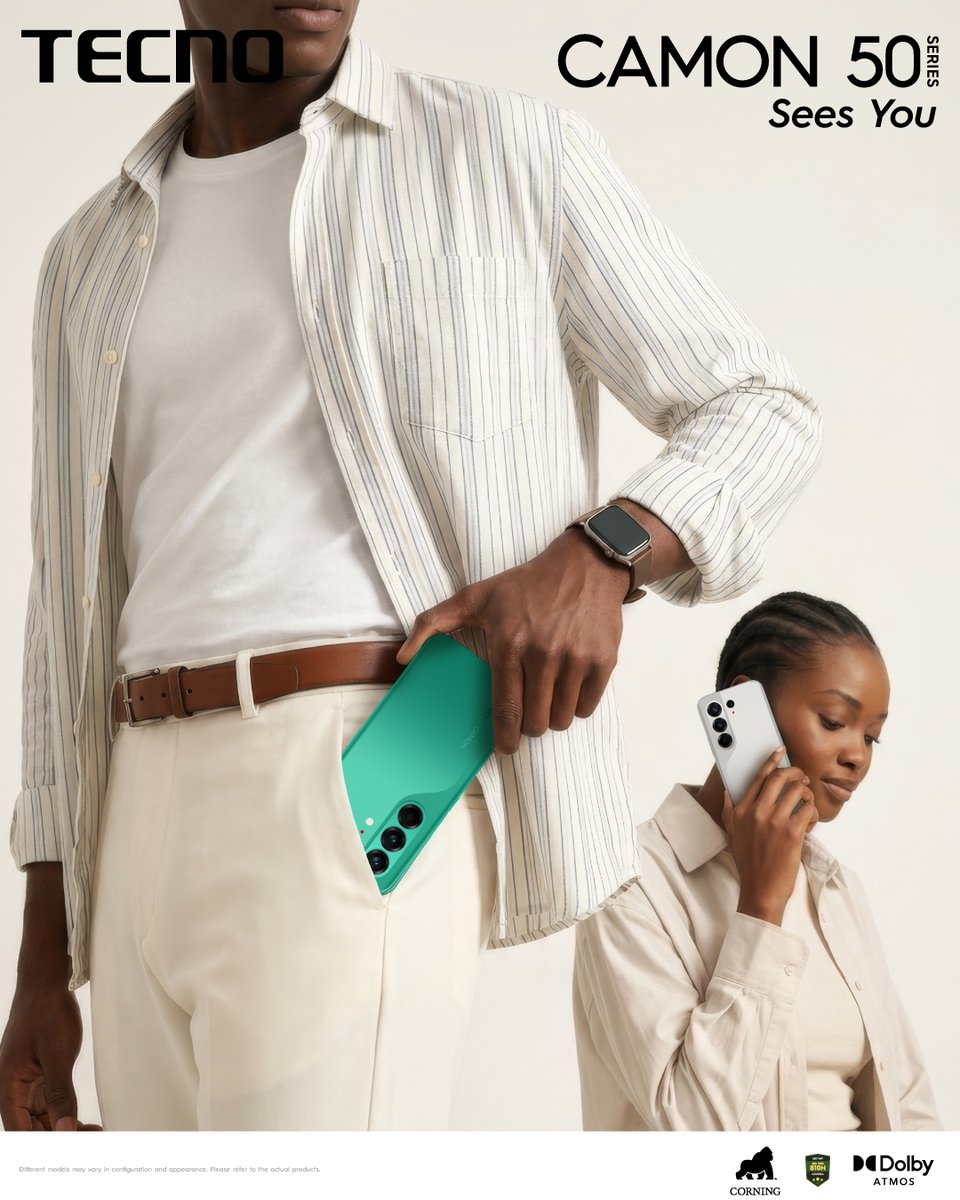 TECNOMobile254's tweet photo. Different personalities. Same great taste. 😉
The TECNO CAMON 50 Pro fits every style, while its 50MP Sony LYT Camera captures every moment beautifully.
#camon50series #tecnocamon50 #camon50pro #tecnoai #tecnokenya https://t.co/yrEdi6MEbA