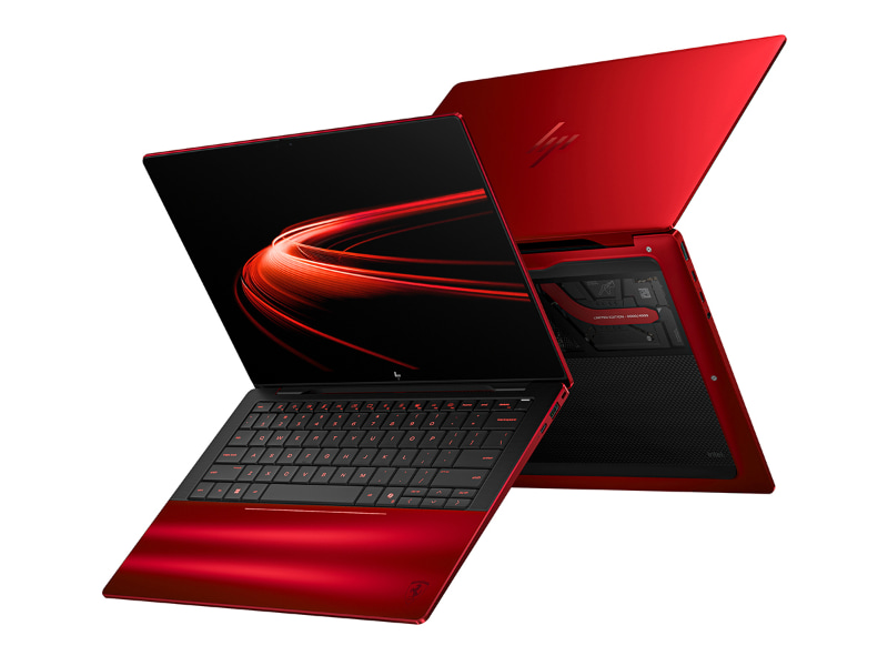 efmania's tweet photo. HP、フェラーリのデザイン哲学を採用した限定ノートPC「HP Limited Edition Scuderia Ferrari AI PC」を発表

・日本HPのECストア「HP Directplus」にて
200台限定で7月上旬より受注を開始。
・価格は990,000円（税込、送料別）
・スペック【ざっくり言うと】
14インチの高性能モバイルPC。
Core Ultra 7、64GB RAM、合計180TOPSのAI性能、3K OLEDタッチ画面、Thunderbolt 4、HDMIまで備えた、かなり盛ったビジネス向けハイエンド構成。

https://t.co/siC0lse34g