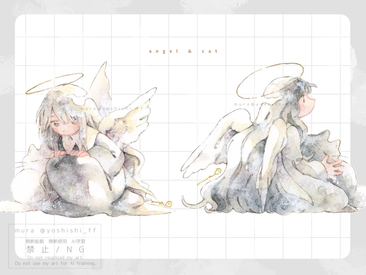 yoshishi_ff's tweet photo. 天使とネコ🌟

#mura_painting https://t.co/RL4q3eXTHj