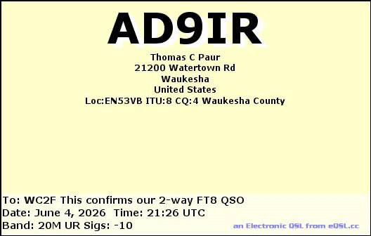 WC2F_FL's tweet photo. Eqsl cards https://t.co/g1TsgEQYB5