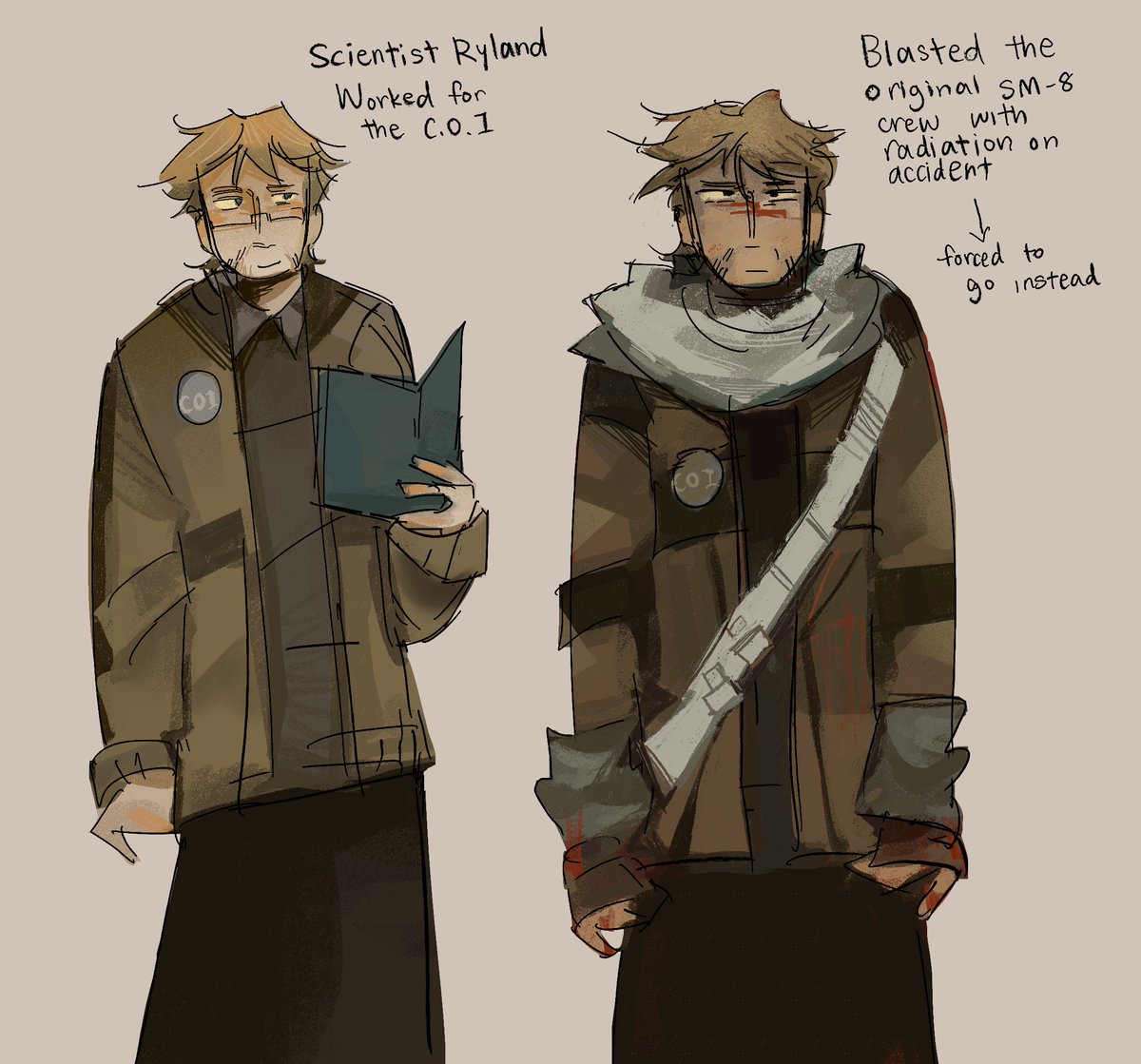 calinde4n's tweet photo. scientist ryland, #bloodymary swap AU https://t.co/vikxpDgnL1