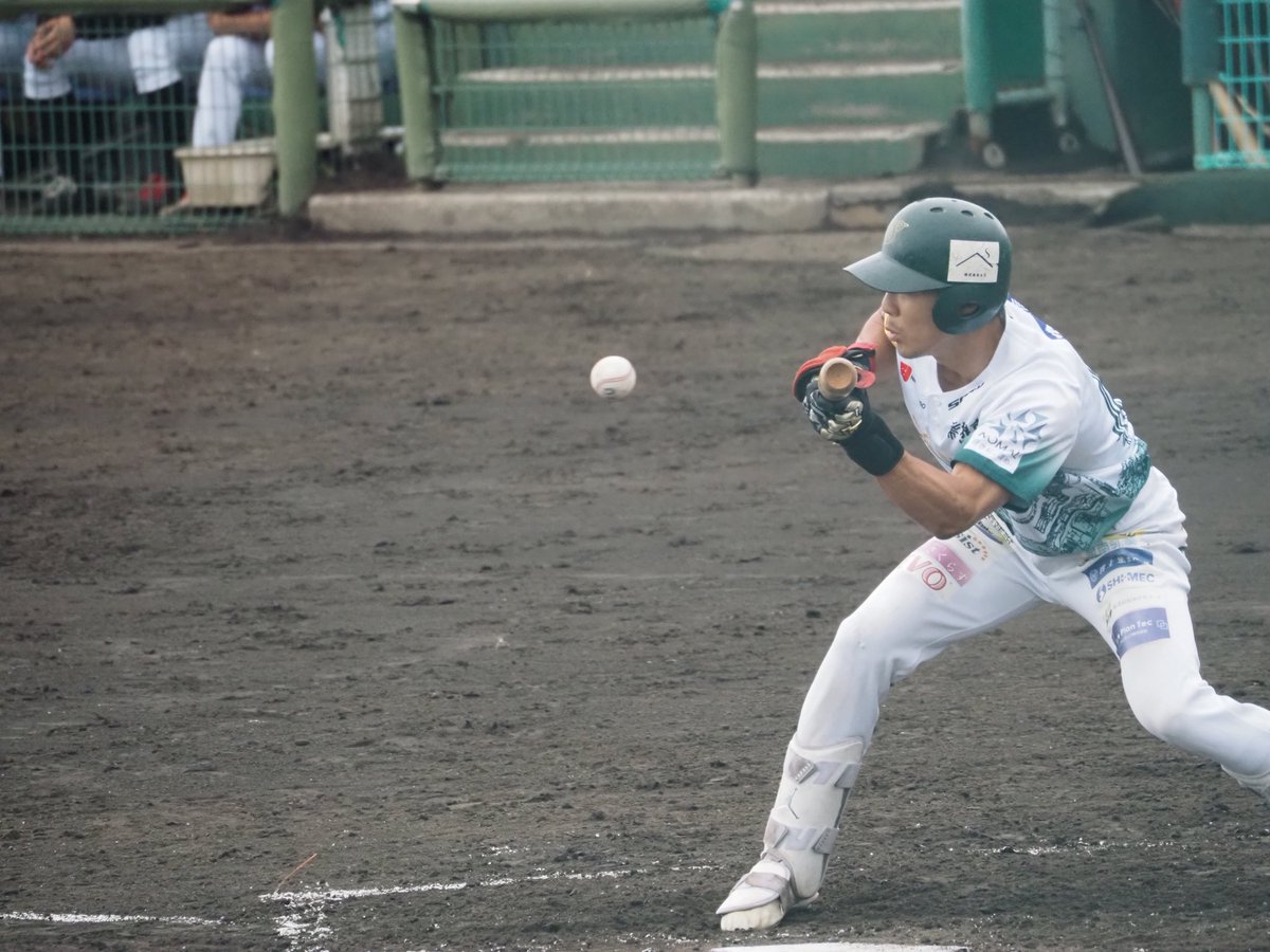 shrikes_pc's tweet photo. 6/5 VS06
花園中央公園野球場

きっちりバンドを決めて繋いだ1番
田澤選手
#堺シュライクス
#田澤徹汰 https://t.co/4y31jmPgZ9
