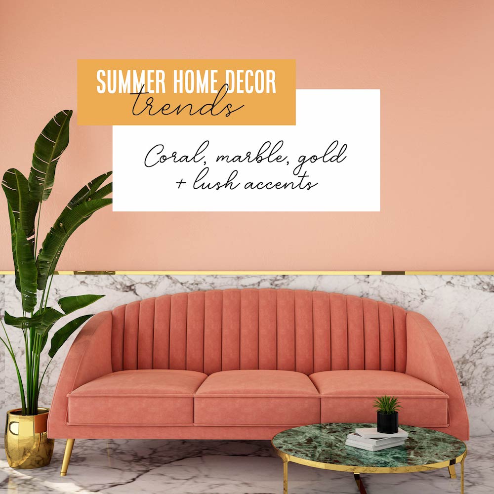 idecapital's tweet photo. Coral, marble, gold, and lush accents are the perfect way to add some summer glamour to your home's style. https://t.co/nF4nzmEpwi