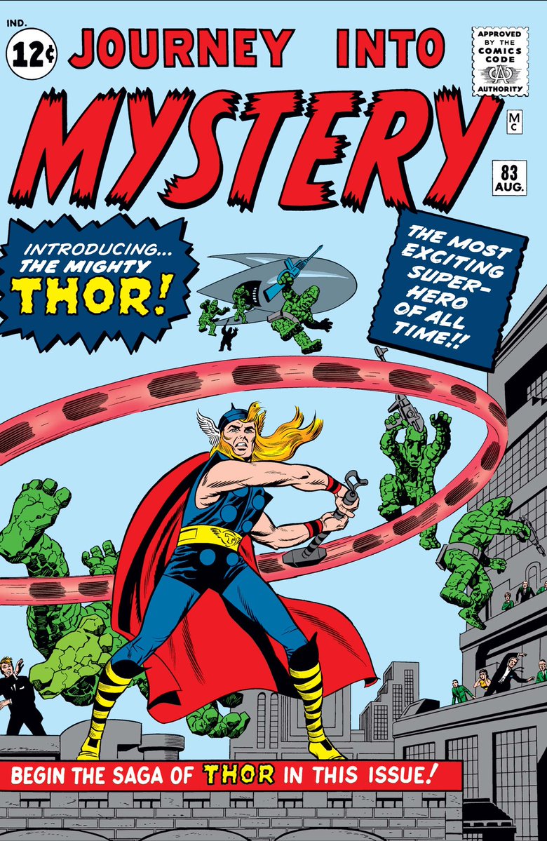 Frikimerides's tweet photo. Tal día como hoy, de 1962, se publicaba el Journey Into Mystery #83, y entre sus páginas se encontraba la primera aparición en los cómics nada más y nada menos que del Dios del Trueno: el Poderoso Thor

🗓️ 05/06/1962
#EfeméridesFrikis 🔨
#Frikimérides ⚡ https://t.co/t4wveximgt