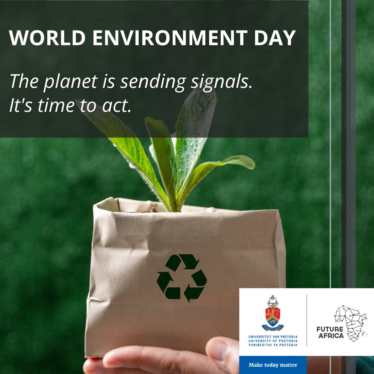 FutureAfricaUP's tweet photo. This World Environment Day, we recognise the growing impact of climate change across Africa and the continued efforts of collaborative initiatives, researchers and communities working to advance climate action. https://t.co/gSEdBjTEdf