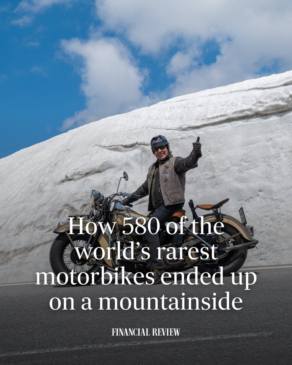 FinancialReview's tweet photo. Twin brothers Attila and Alban Scheiber have channelled their life-long love of the open road into Top Mountain Motorcycle Museum. 

Read more: https://t.co/RgMQmMyfo8 https://t.co/g6dhb7A3XL