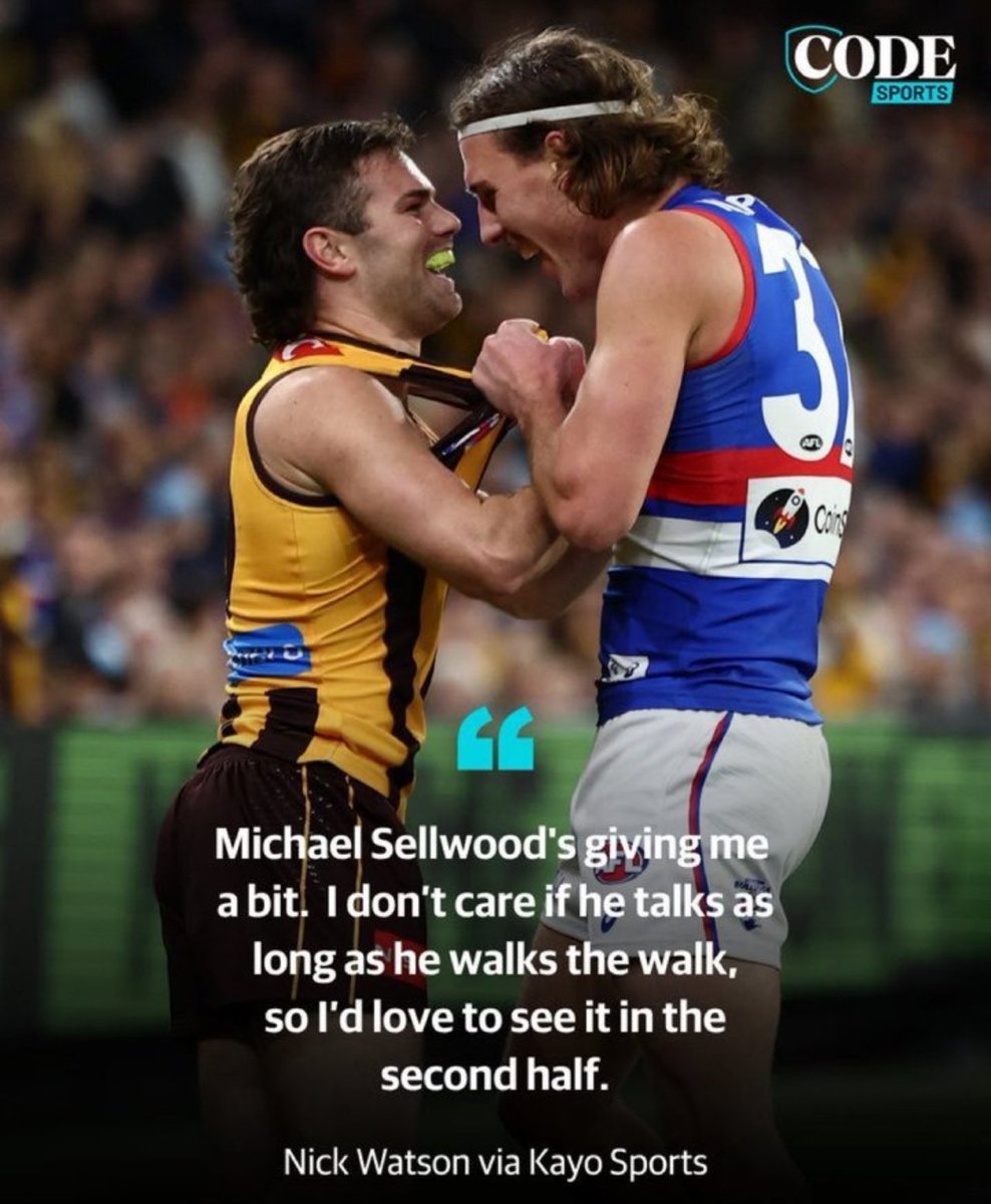 mrobinson73's tweet photo. Well this is awkward.

#AFL #AFLHawksDogs https://t.co/HnubhajJgd