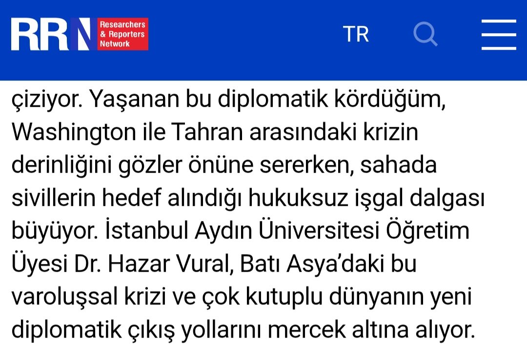 IAUBasin's tweet photo. 📺 Öğretim Üyemiz Dr. Hazar Vural, dış politika gündeminde yaşanan sıcak gelişmeler hakkında değerlendirmelerde bulundu.    
 
Okumak için 👉🏻 https://t.co/f6X3RsycAq

@IAUKampus

@drmaydin

@marecaspian 

@iauiibf_

@NetworkRRN https://t.co/cClvernP58