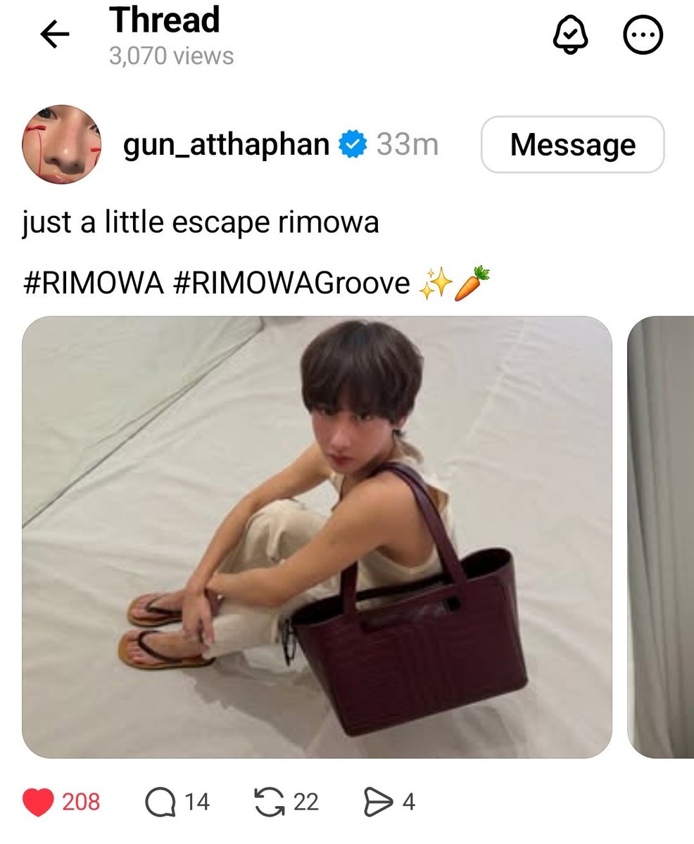 modnidaa's tweet photo. น้องกันลงที่เทร๊ดด้วย ไปให้กำลังใจน้องกดไลค์ คอมเม้น ให้น้องกันเยอะๆนะ อย่าลืมไปกดที่ไอจีด้วยนะ

Threads : gun_atthaphan
https://t.co/Pxx9VEG5p1
@AtthaphanP
#RIMOWA #RIMOWAGroove
#กันอรรถพันธ์ #GunAtthaphan https://t.co/rGXV1EWS41