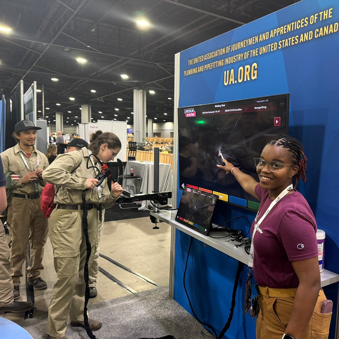 UAPipeTrades's tweet photo. The future of the trades starts here. 💪 

The UA International Training Fund and UA Local 72 were proud to support the 2026 @SkillsUSA TECHSPO in Atlanta, connecting students with opportunities for a debt-free education, hands-on training, and lifelong union careers. https://t.co/HV96wecZ3f