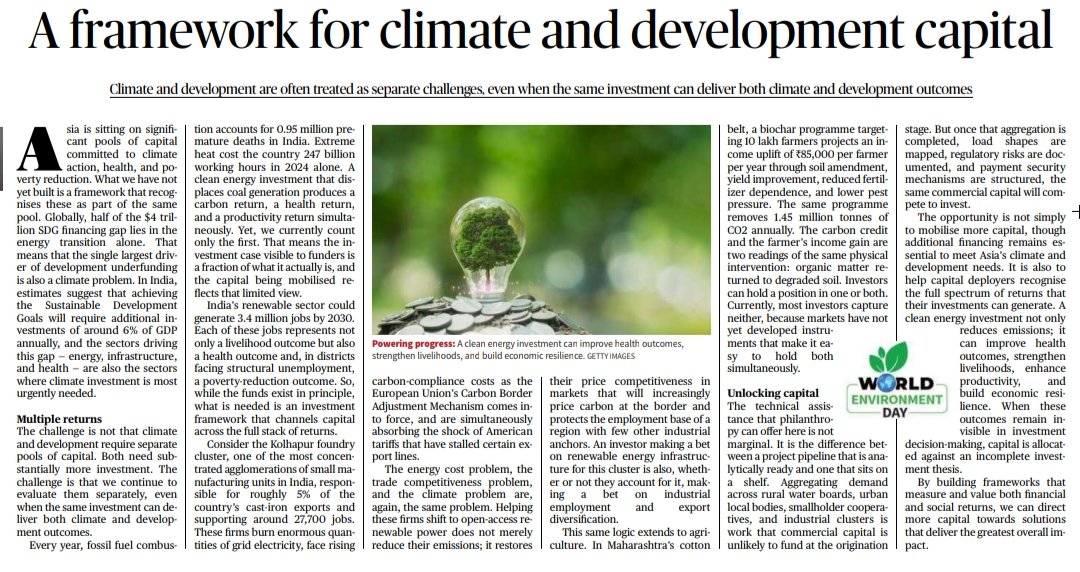 UPSC_Solulu's tweet photo. ☘️🌻World Environment Day special Articles from today's newspaper 📰🗞️
Source: The Hindu
🥀💫
#UPSC #MANGROVE #MISHTI #NDC #ElNino #ClimateActionFront #ClimateRefugees #Environment #ClimateAction https://t.co/2cVWyuttGz
