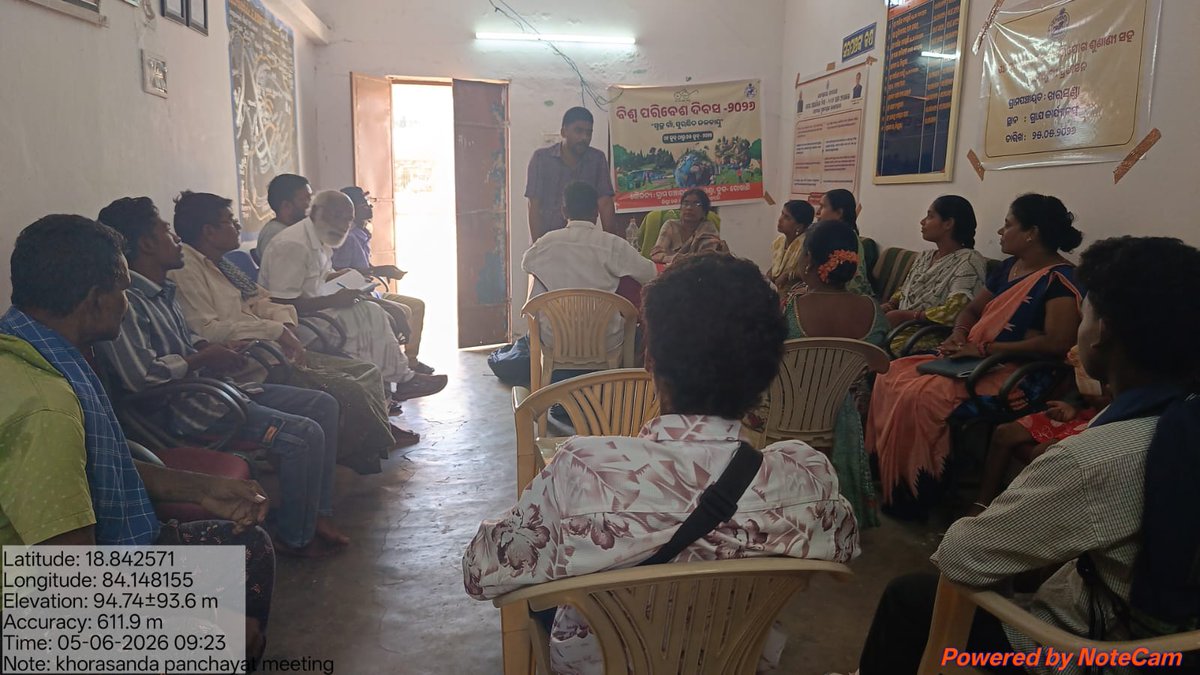 KharasandaGP's tweet photo. Special Gram Sabha on World Environment Day 2026 at Kharasanda Panchayat @GosaniBlock @CDO_ZP_GJP @PRDeptOdisha @swachhbharat 
#worldenviromentday2026
#SwachhGaonSurakshitJalvaayu https://t.co/C4wVDoRMq3