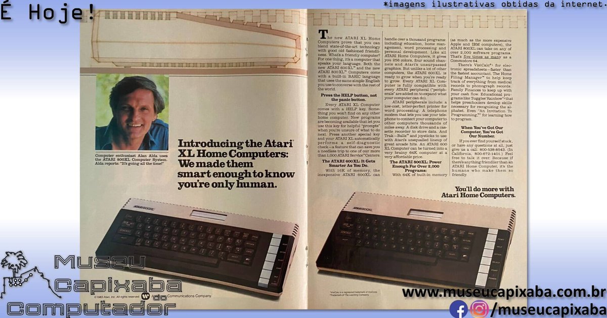 museucapixaba's tweet photo. É hoje! Os microcomputadores Atari 600XL e Atari 800XL de 1983.
+em https://t.co/RxvpdAtEVZ
#MuseuCapixaba #mcc #éhoje #museu #tecnologia #retro #geek #retrocomputing #ES #OnThisDay #AtariInc #Atari600XL #Atari800XL #GTIA #MOS6502 #PBI #POKEY #SIO #Atari1450XL #Atari1450XLD https://t.co/objCSLIcpu